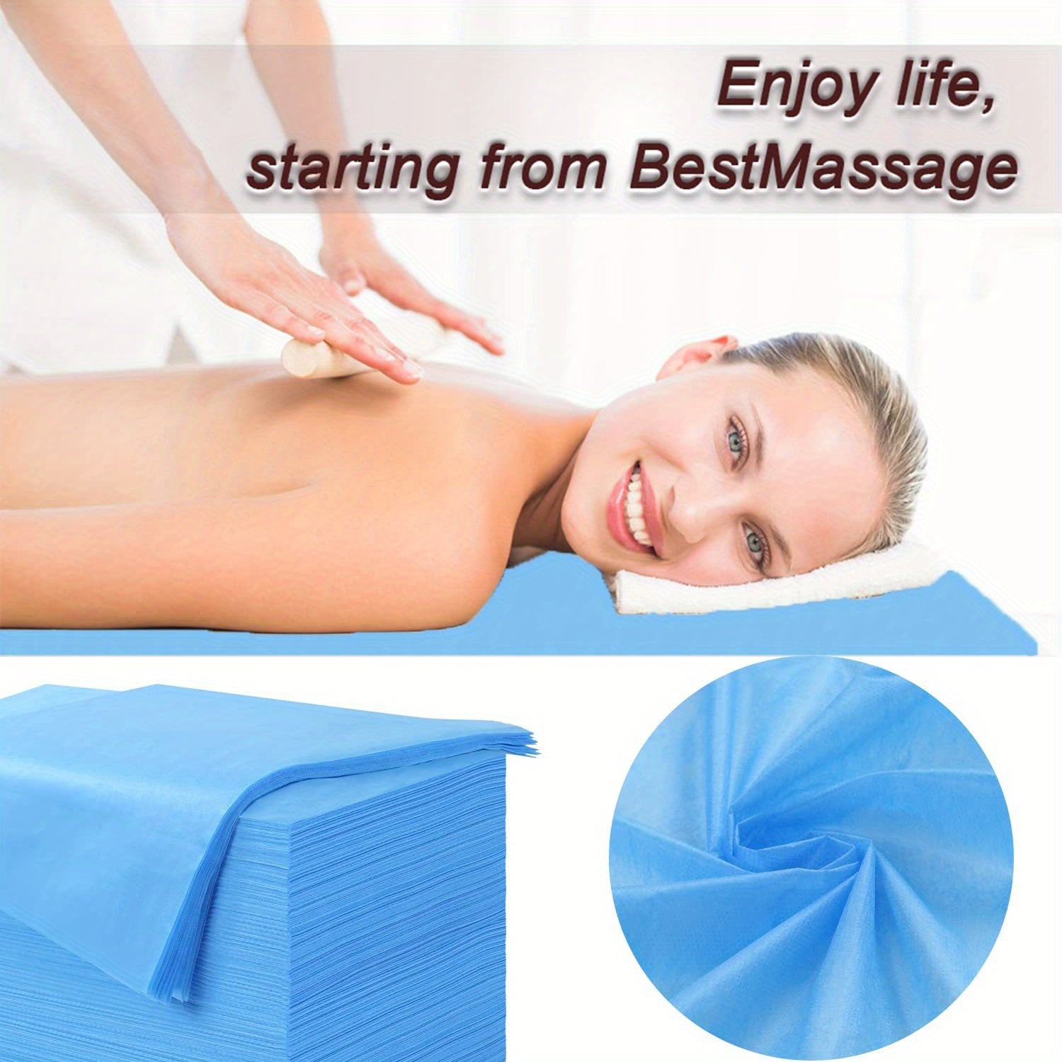 100pcs Disposable Massage Table Sheets - Breathable Non-Woven SPA Bed Covers, 31" x 70", Thin & Flexible, Pink, Not Waterproof, Perfect for Spa and Salon Use, Spa Gifts